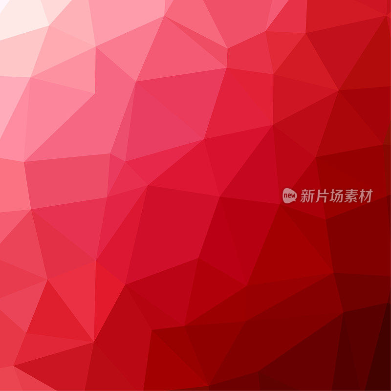 Polygon background pattern - polygonal - red wallpaper - vector Illustration